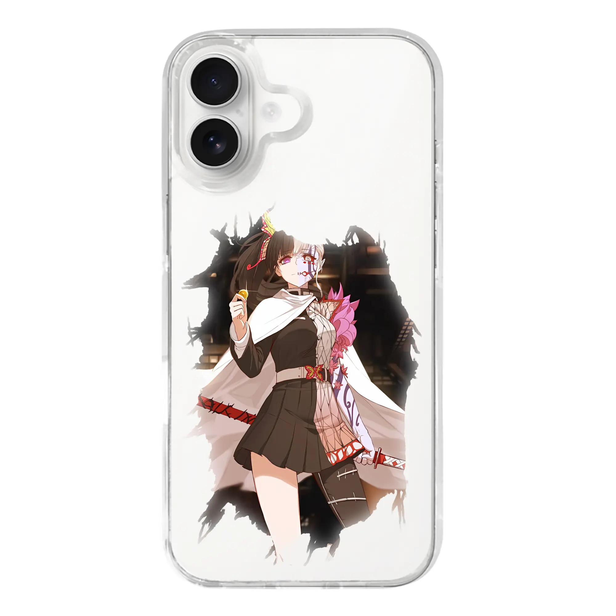 鬼滅の刃 グッズ,栗花落 カナヲ - iPhone 17シリーズ 透明スマホケース – 薄型・耐衝撃・精密フィット保護カバー